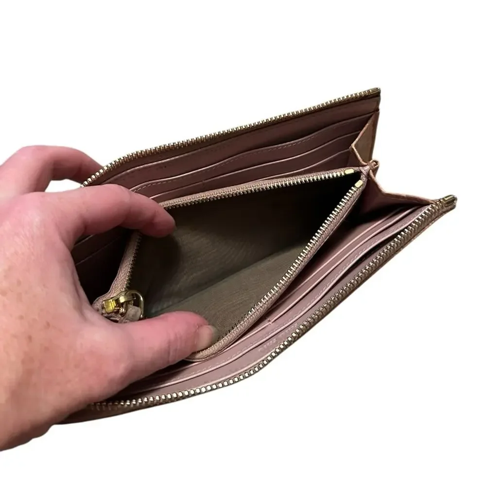 Miu Miu Brown Crocodile-Embossed Wallet - Picture 4 of 7